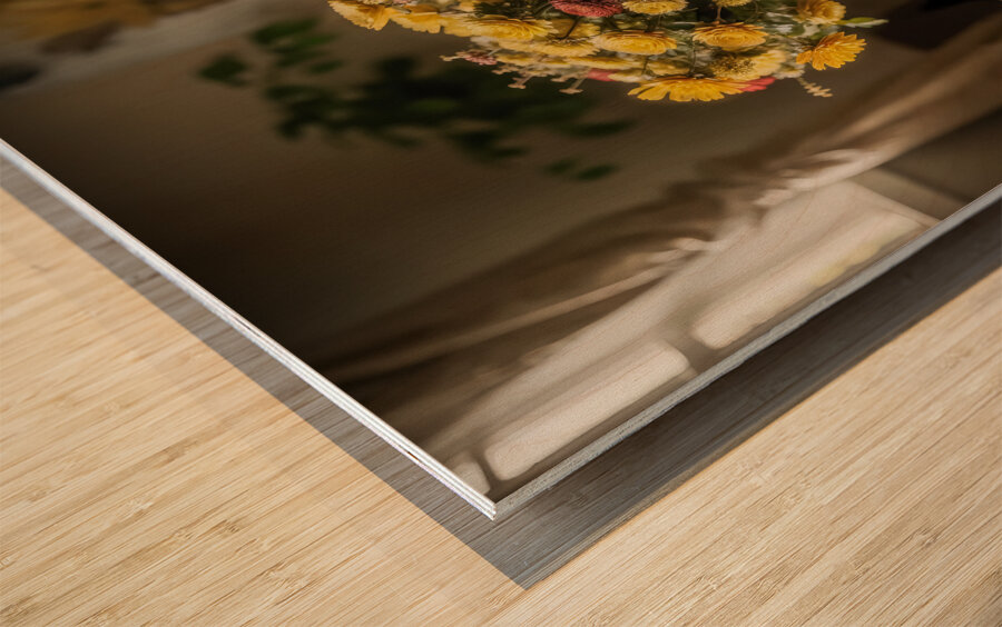 Rustic Blooms II Wood print