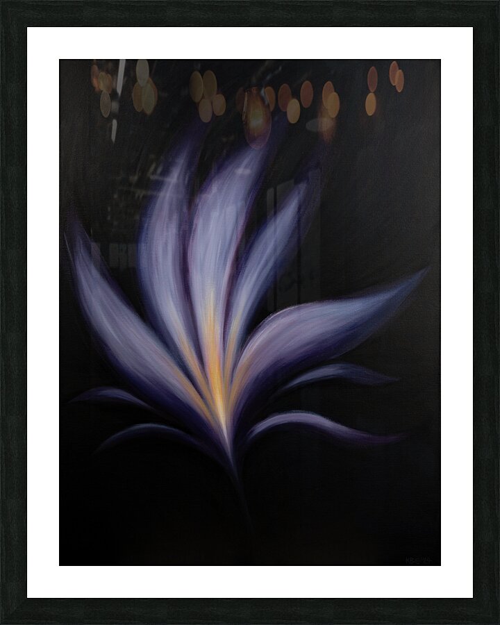 Moon Lily  Jewel in the Heart Picture Frame print