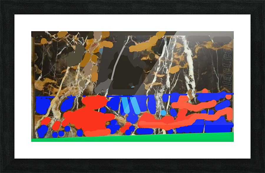 gold Picture Frame print