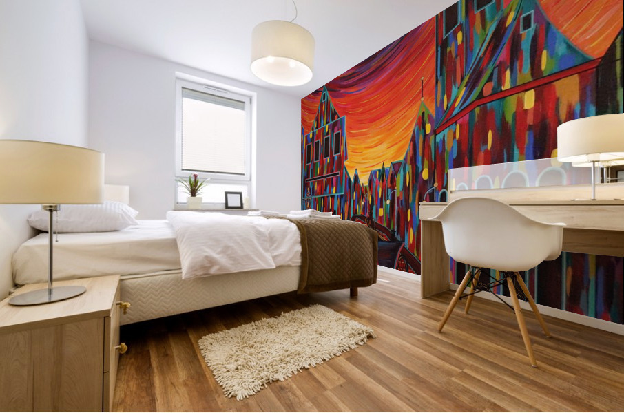 Rendezvous Luminous Lane Mural print