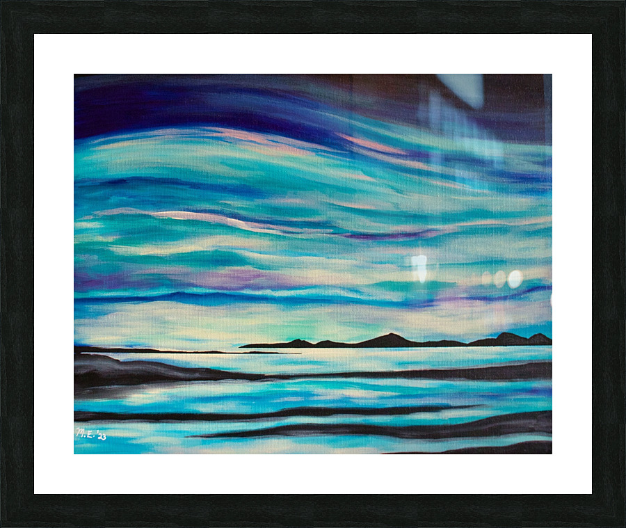 A Chilly Morning Picture Frame print