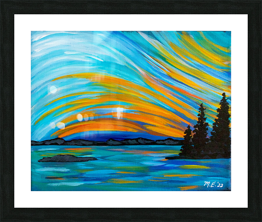 Sunset Swerve Picture Frame print