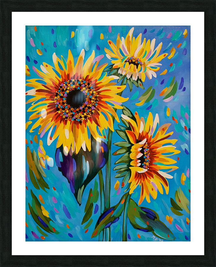 Sassy Sunflowers Picture Frame print