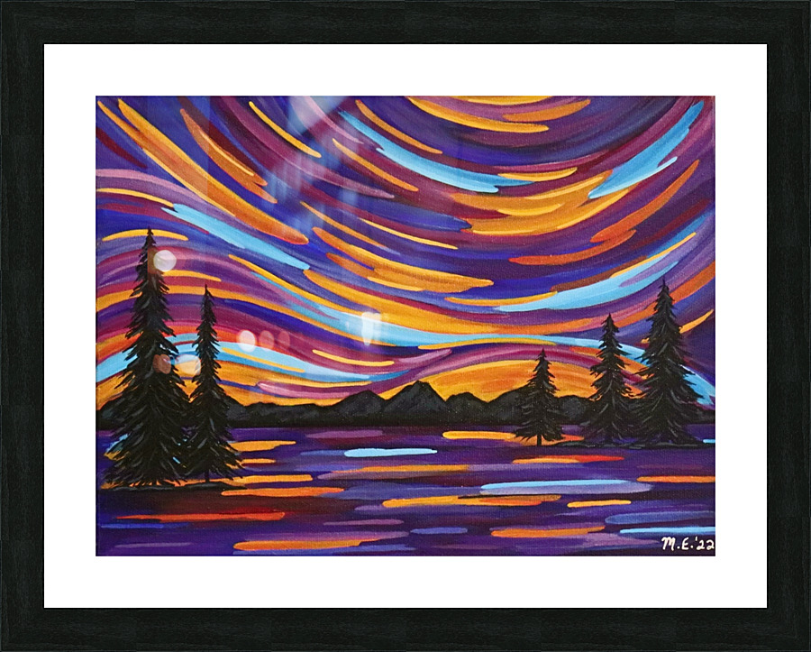 Autumn Sunset Picture Frame print