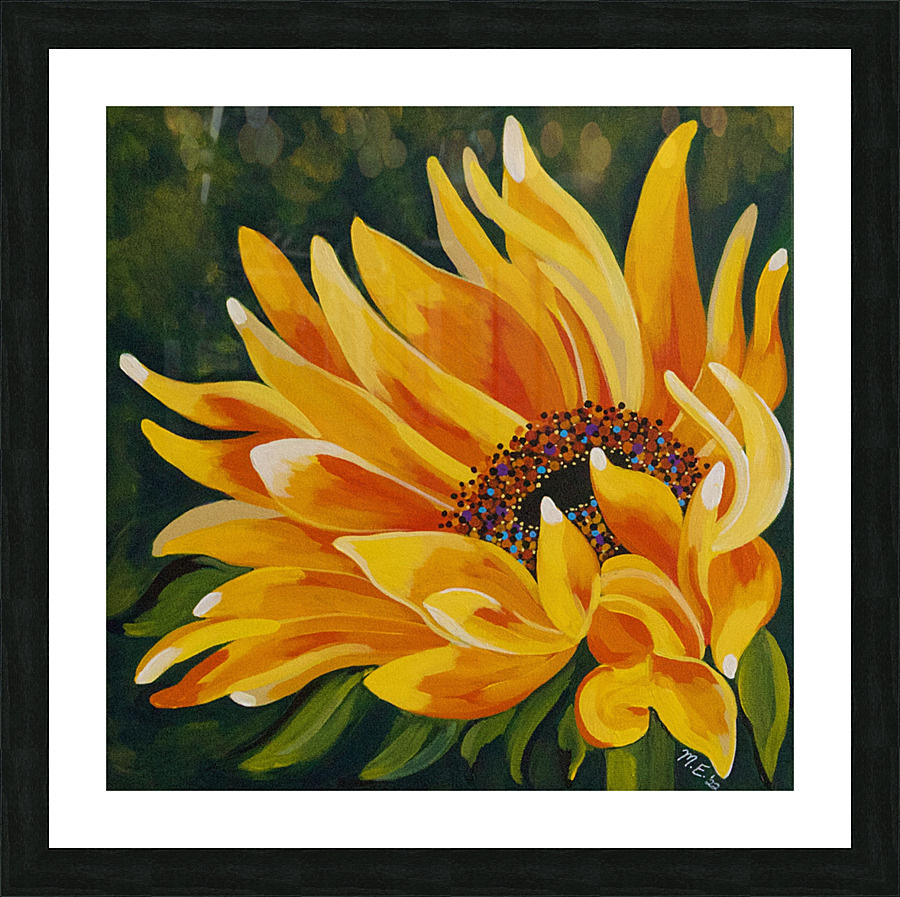 Sunday Sunflower Picture Frame print