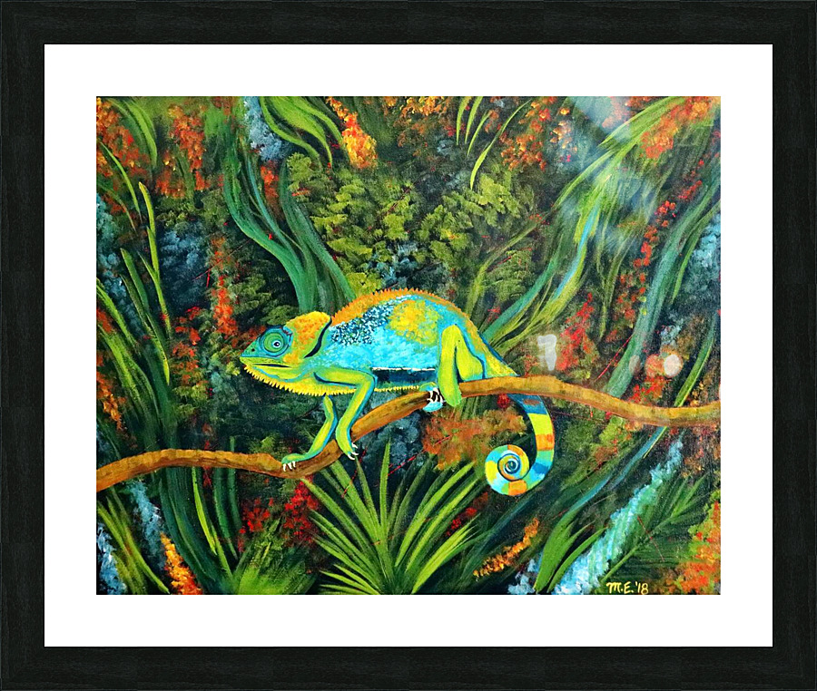 Karma Chameleon Picture Frame print