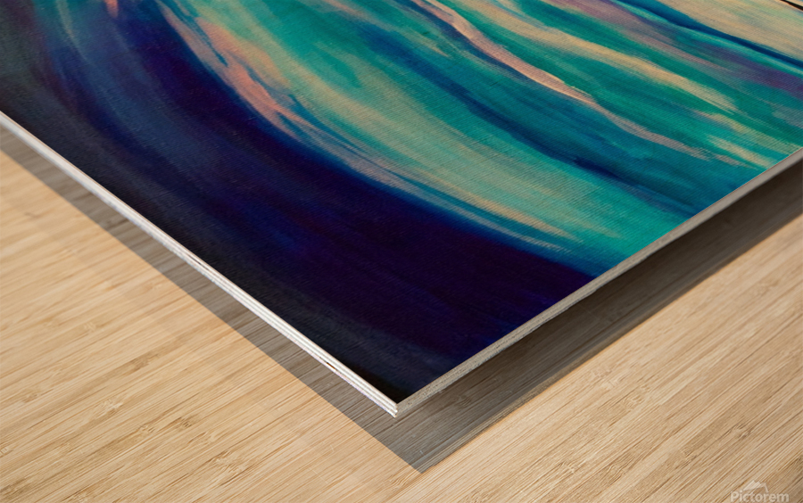 A Chilly Morning Wood print