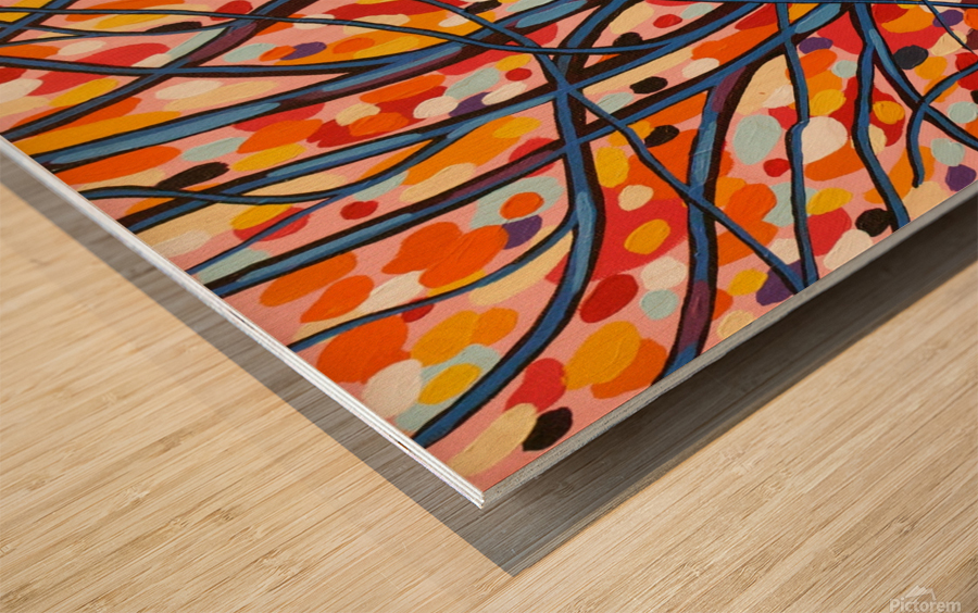 Vivacious Wood print