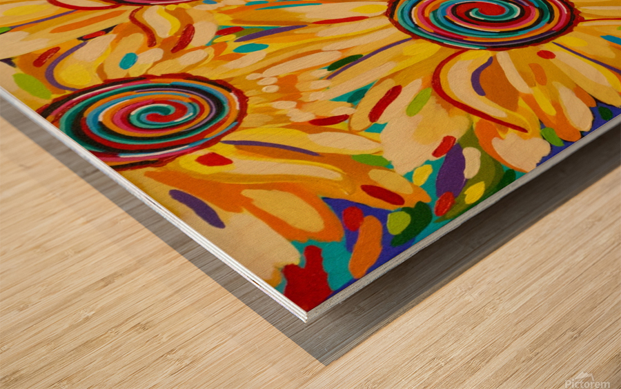 Hypnotized Wood print