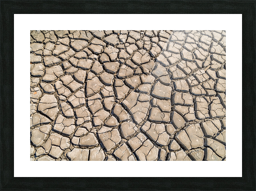  cracked clay soil Picture Frame print