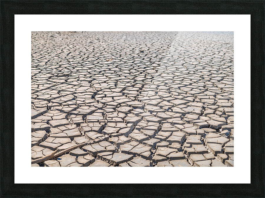 cracked clay soil  Picture Frame print
