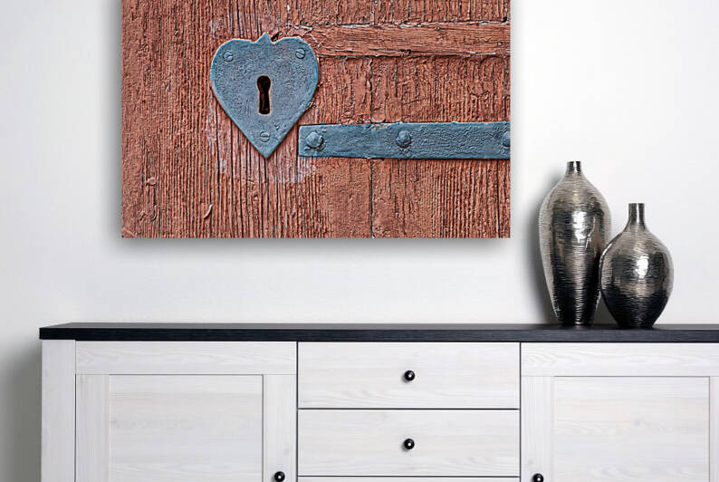 Heart shaped iron lock  by Vivida Photo PC