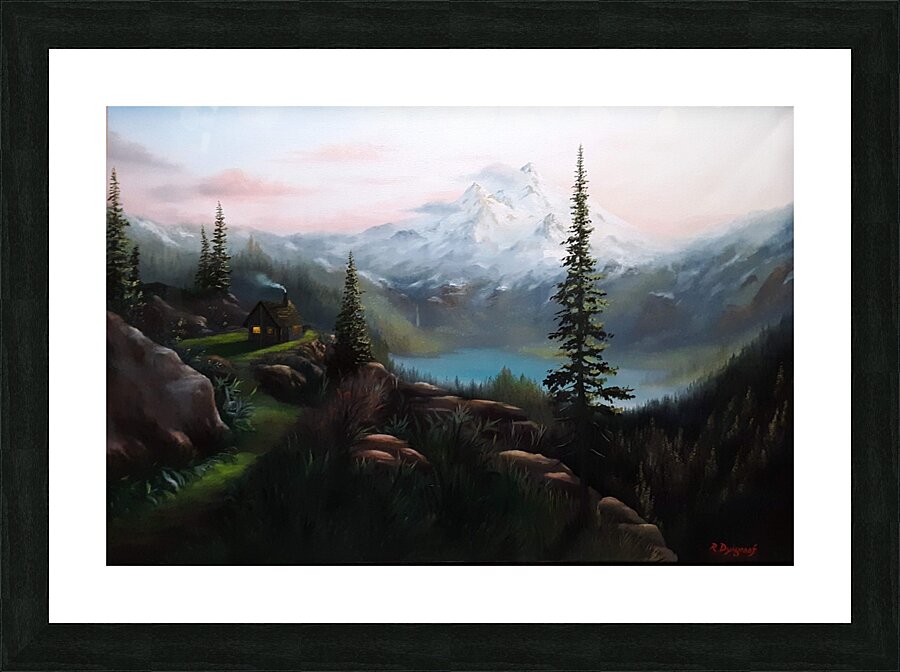 Mountain View  Picture Frame print