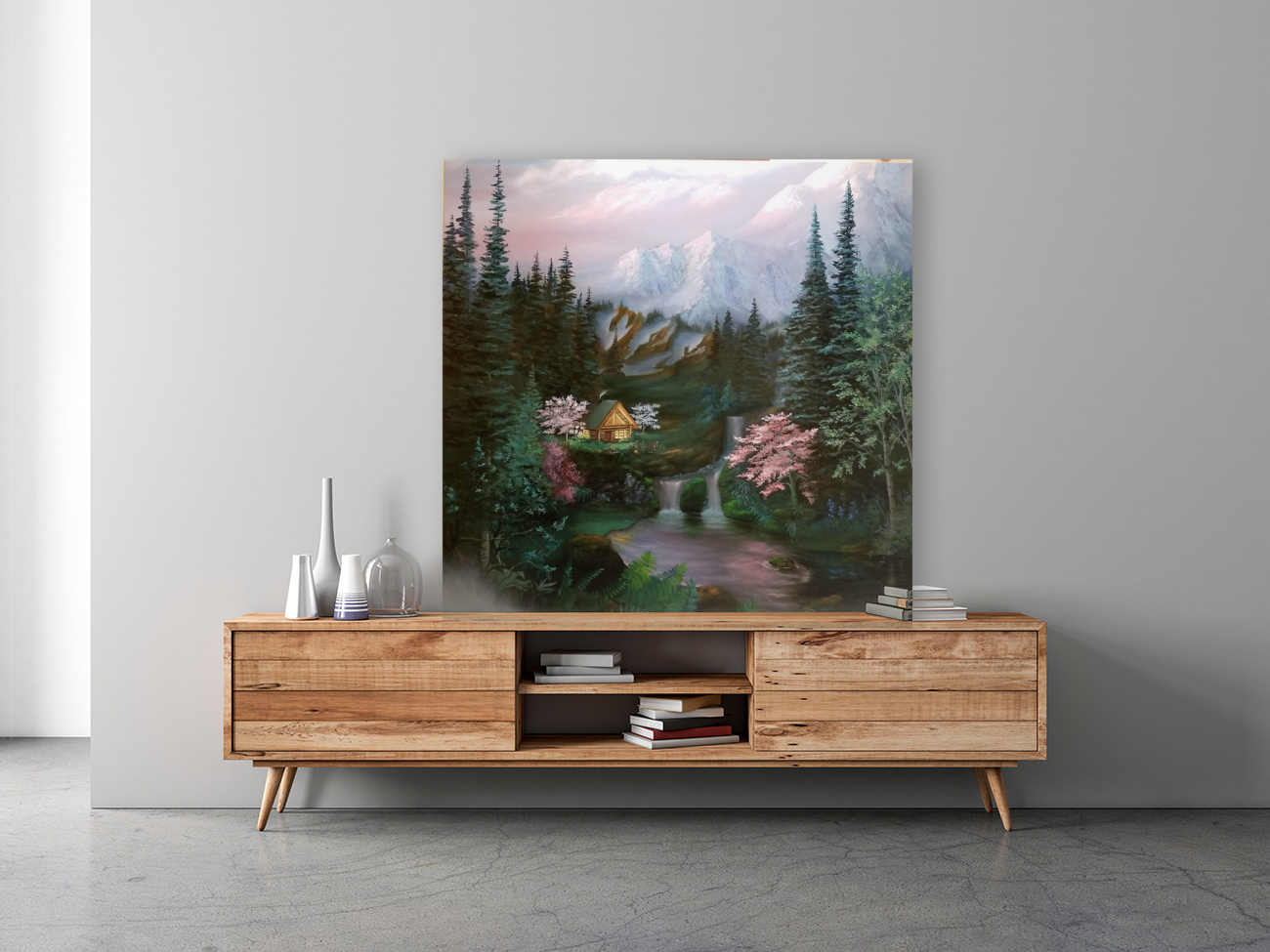 Spring At The Cabin  Reproduction