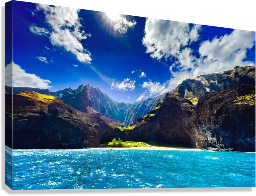 Mist over Napali Canvas Print
