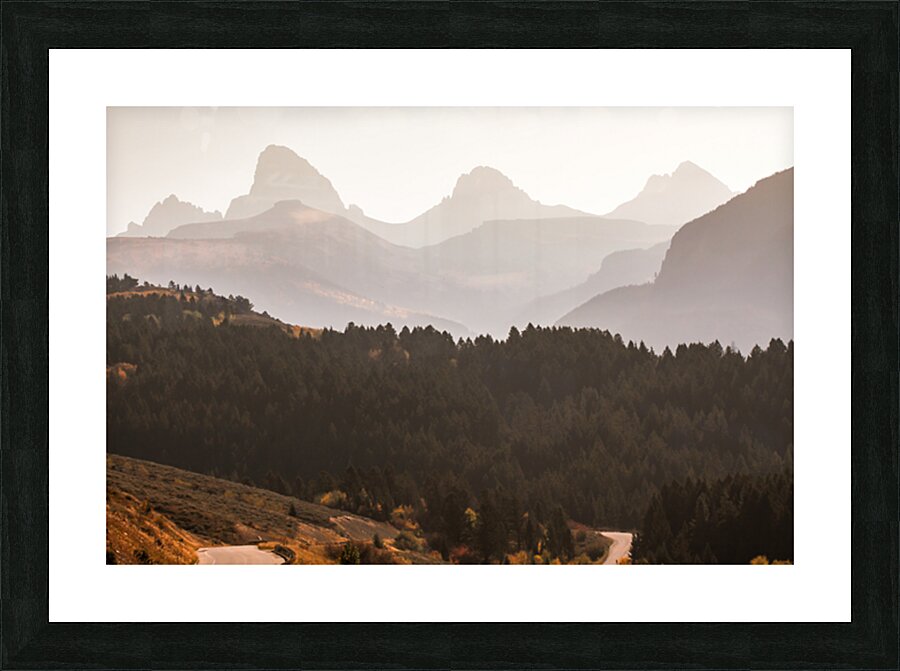 Teton Haze Picture Frame print