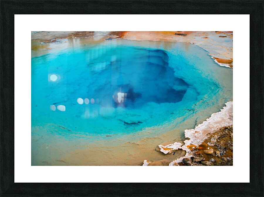 Blue Heat Picture Frame print