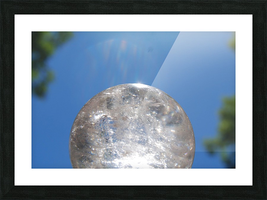 blue crystal  Picture Frame print