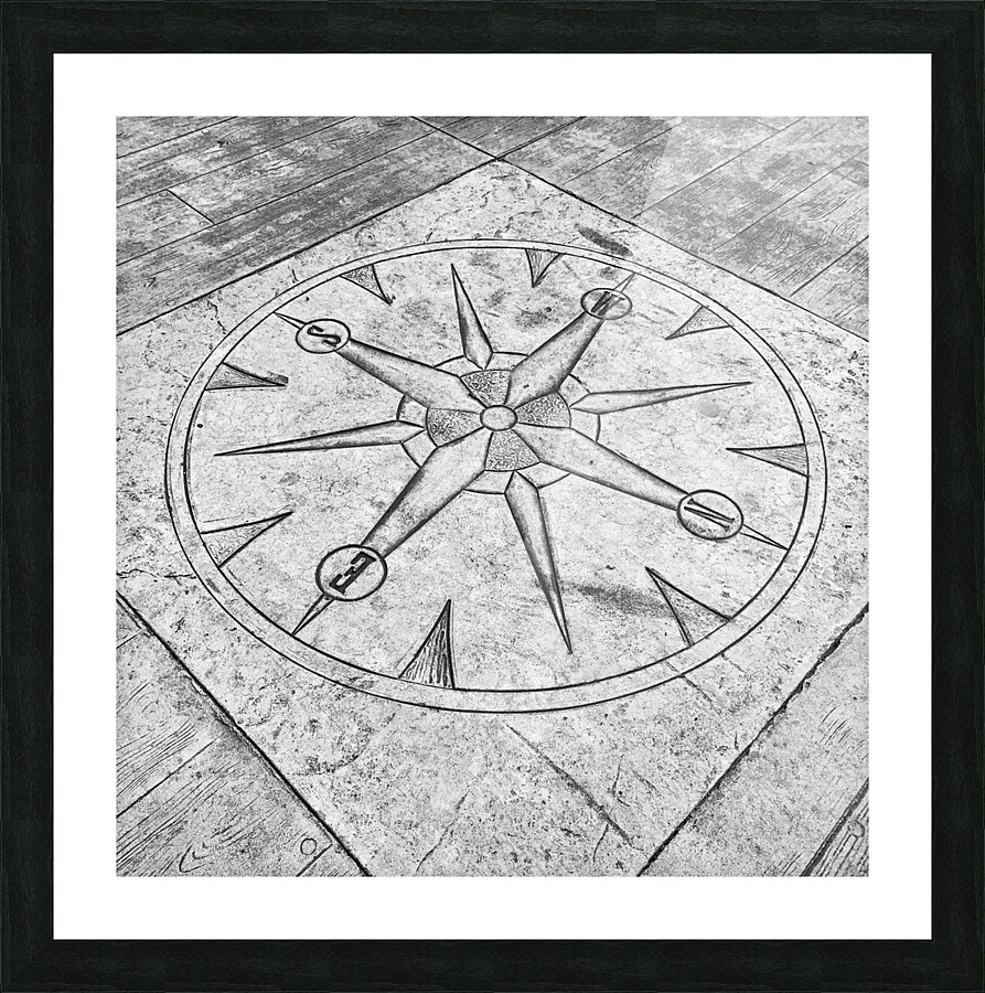 Compass Picture Frame print