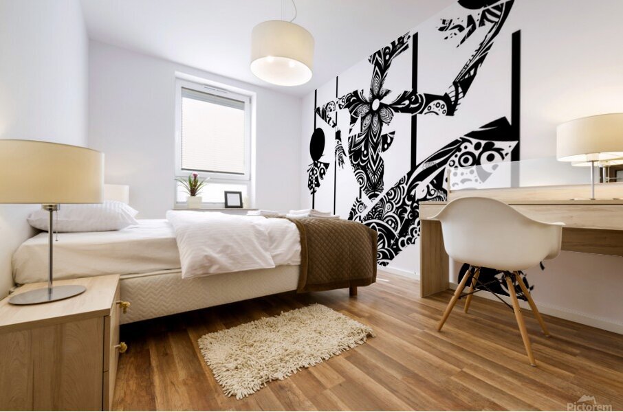 DANCE WHITE BG Mural print