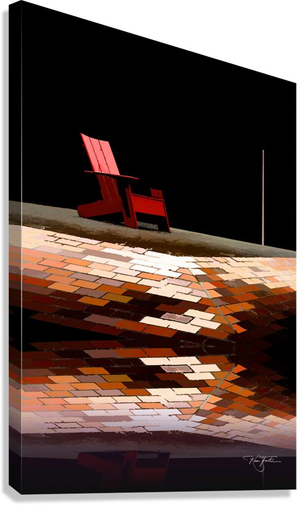Big Red Chair Canvas Print