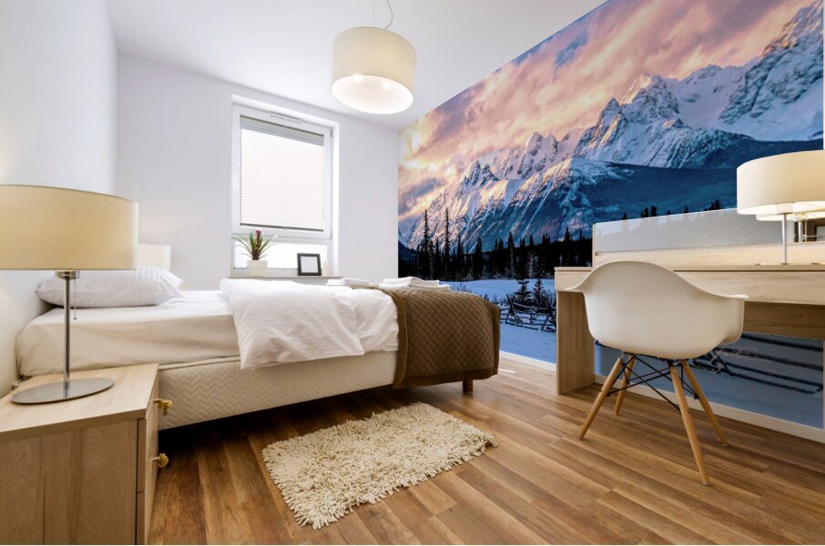 Range and Fence Mural print