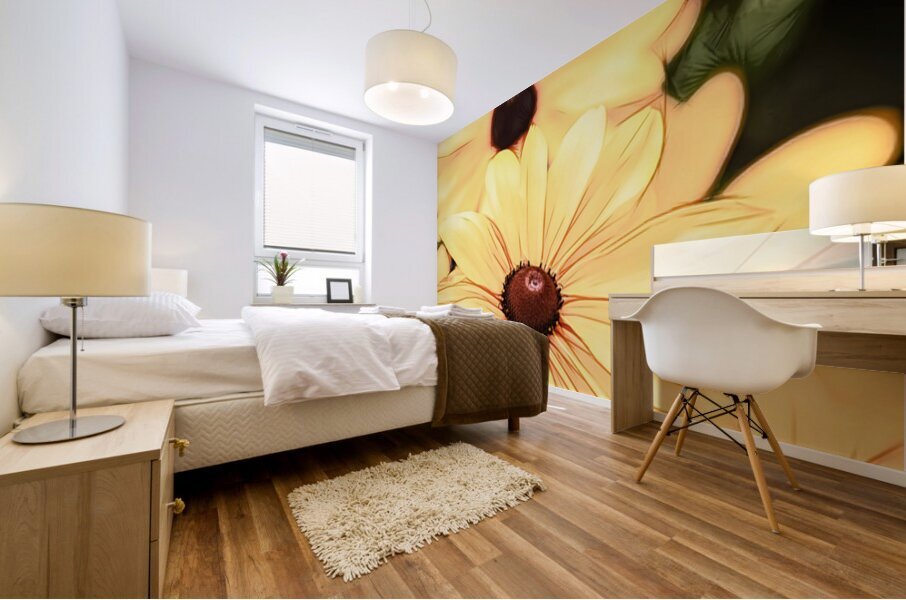 Tall and Yellow Mural print