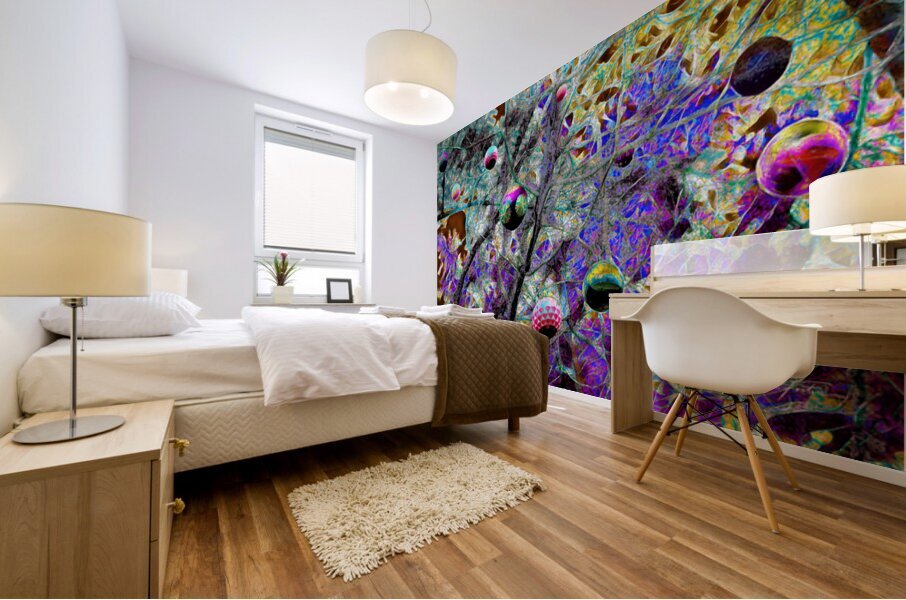 Balls and Branches Mural print