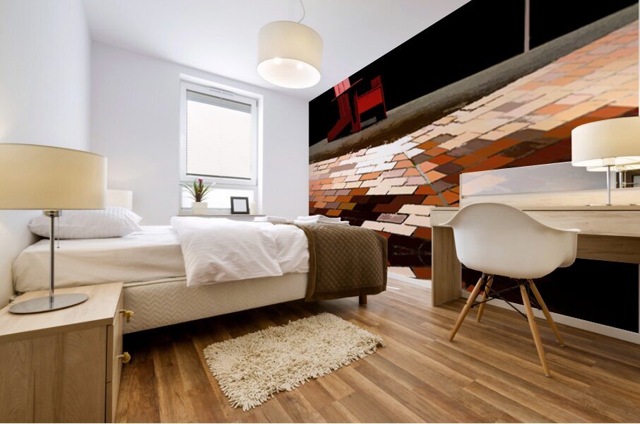 Big Red Chair Mural print