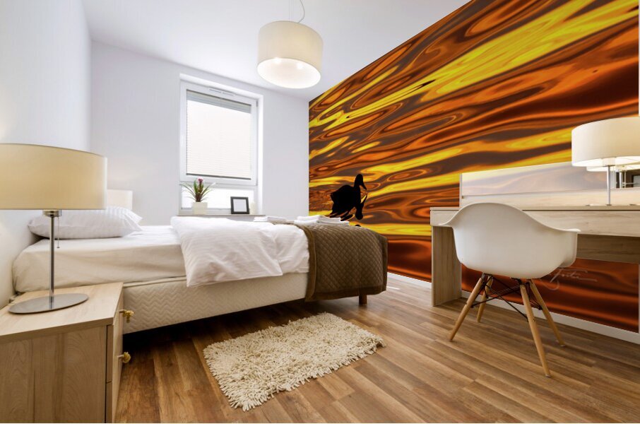 Duck l orange Mural print
