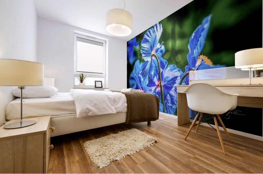 More Blue Mural print