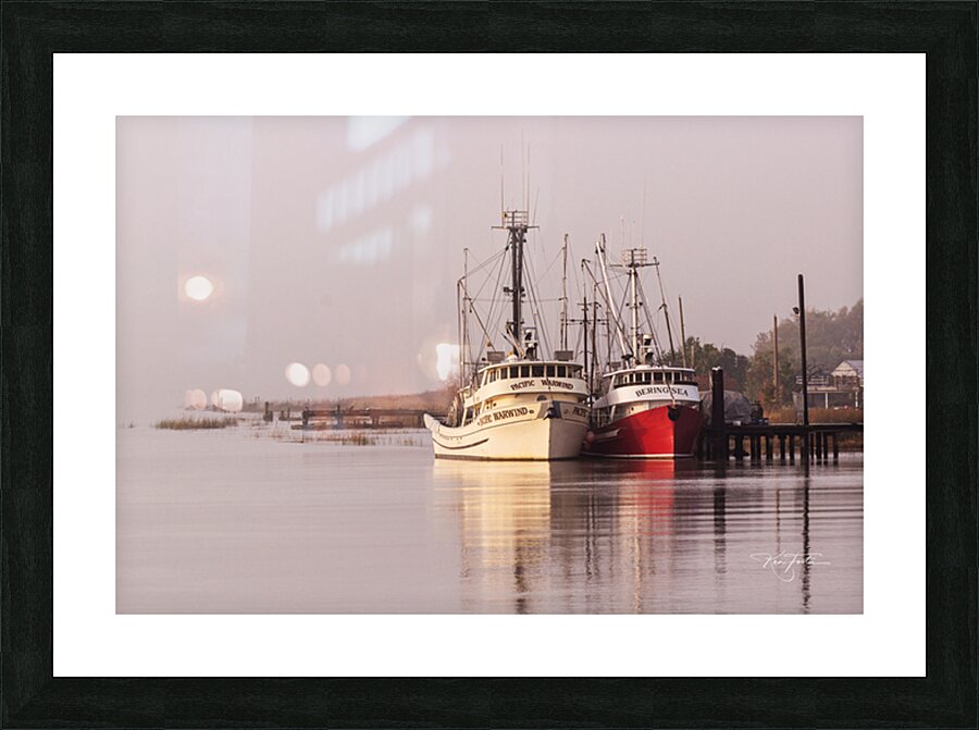 River Sunrise Picture Frame print