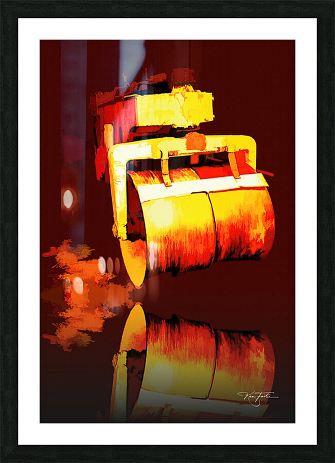 Roller Aside Picture Frame print