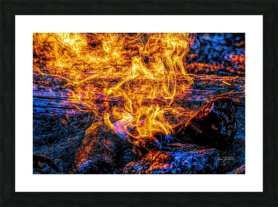 Smoke and Fire Picture Frame print