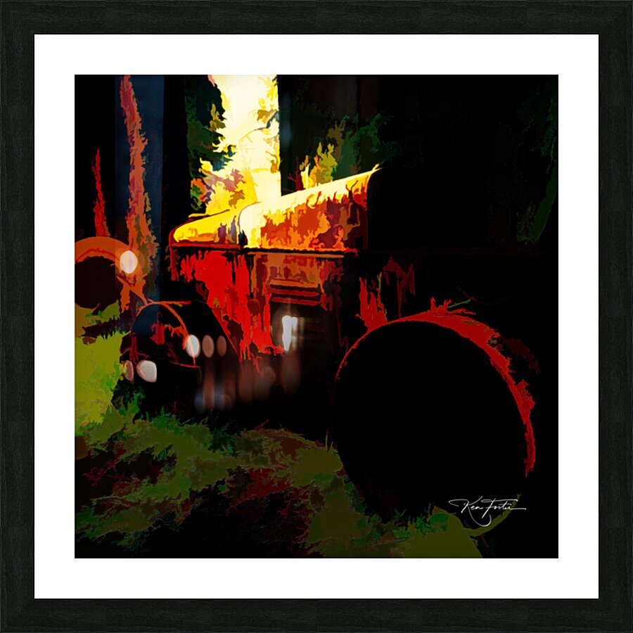 Sun in Front Picture Frame print