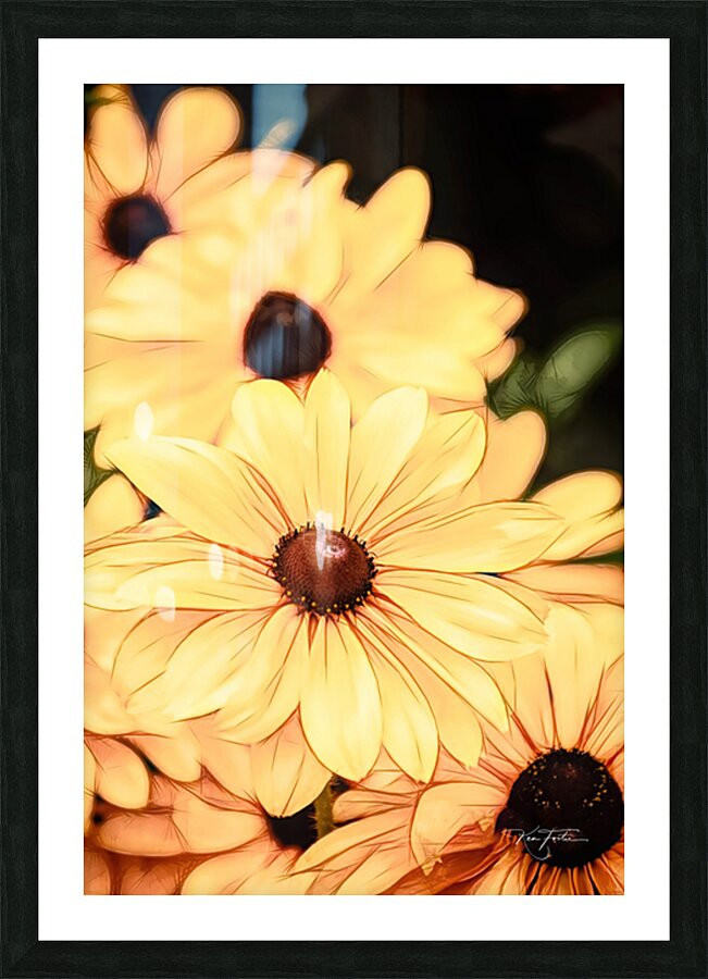 Tall and Yellow Picture Frame print