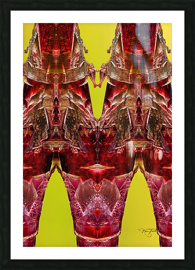 Three Legged on Green Picture Frame print