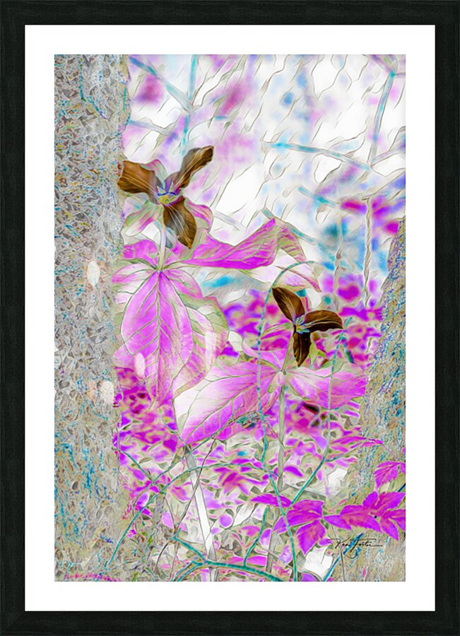 Trillium Fantasy Picture Frame print