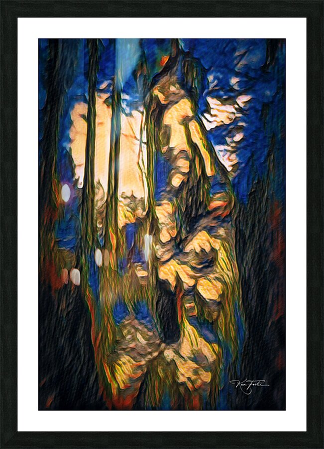 Tree Scream Picture Frame print