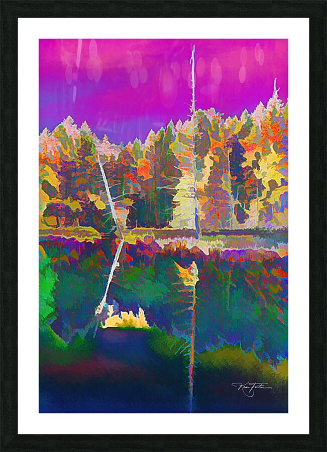 Two Spar Trees Picture Frame print