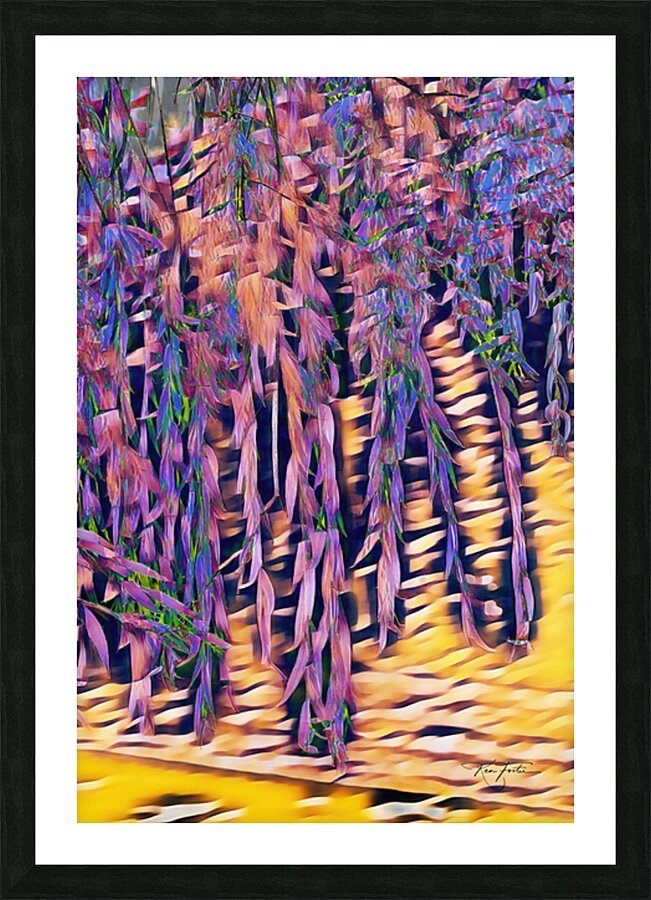 Weeping Purple Tears Picture Frame print