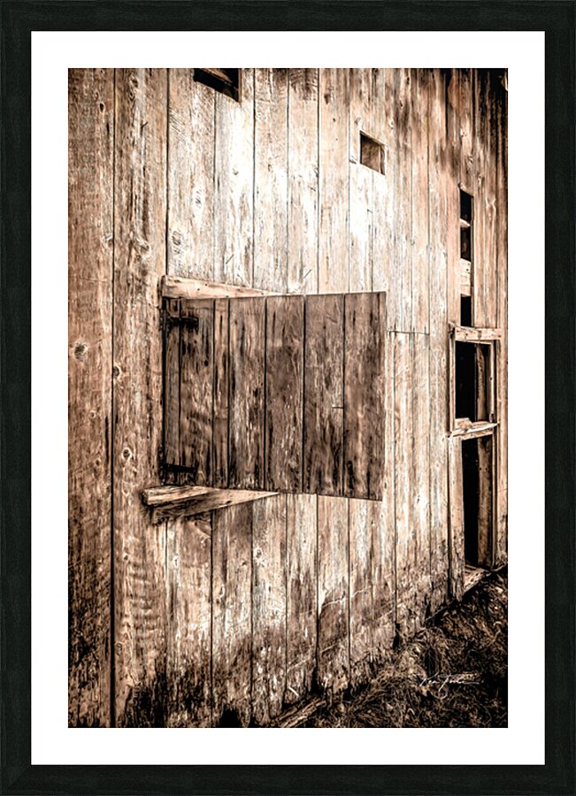 Barn Board Picture Frame print