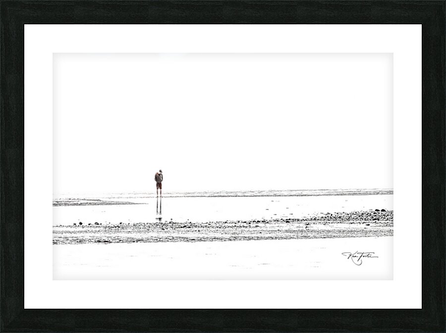 Beach By Myself Picture Frame print