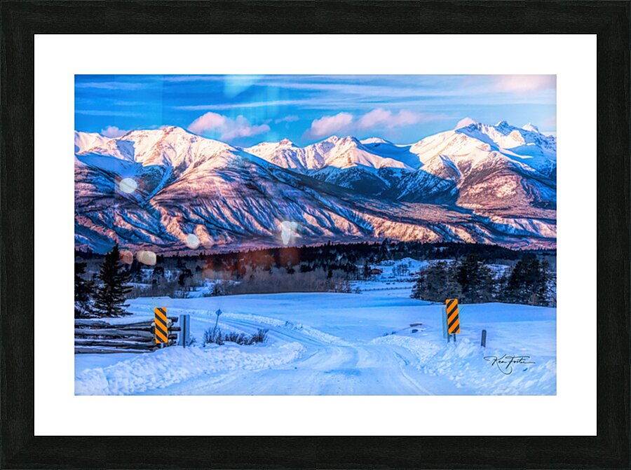 Cattle Guard Picture Frame print
