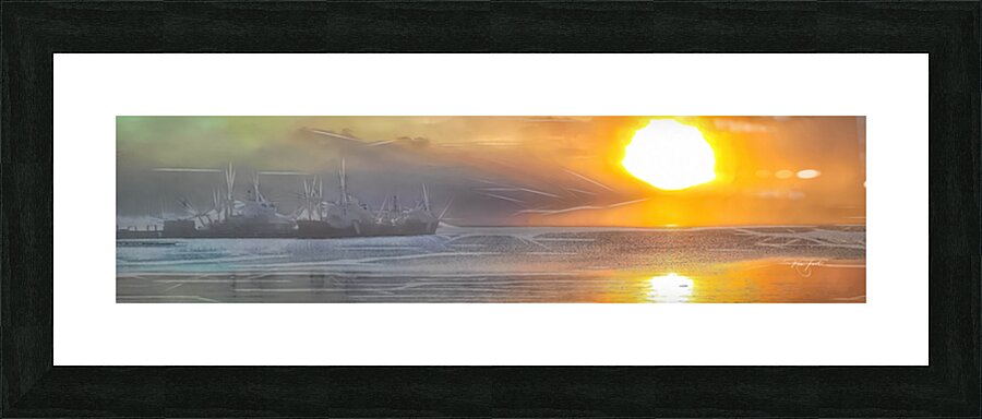 Coast Guard Dock Picture Frame print