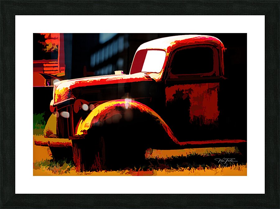 One Ton Rust Picture Frame print