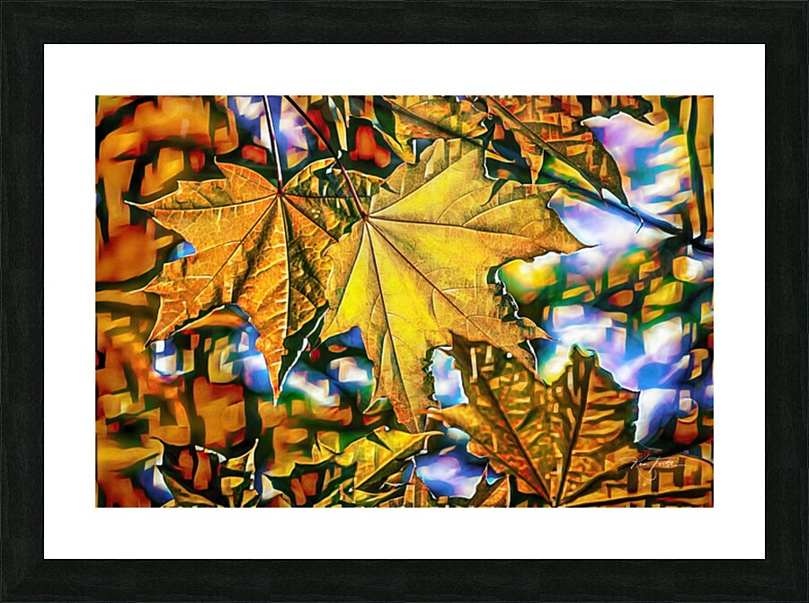 Two Leaves Down Picture Frame print