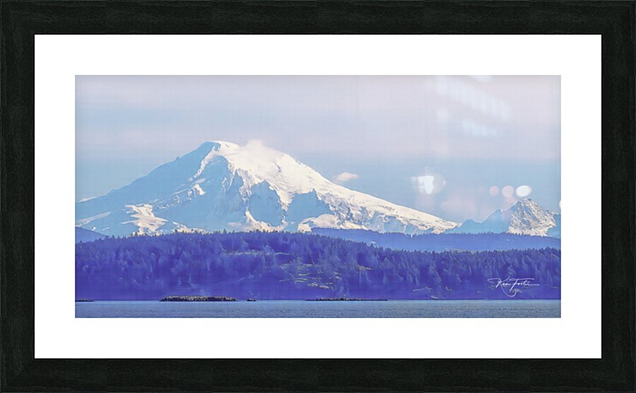 Volcano Picture Frame print