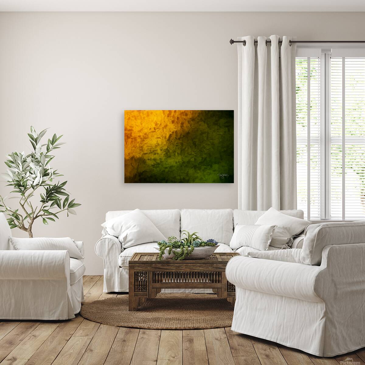 Sun on the Trees Reproduction