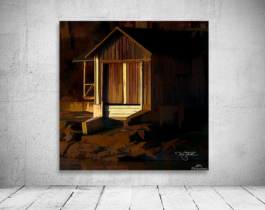 Boathouse Sunset Wall Preview